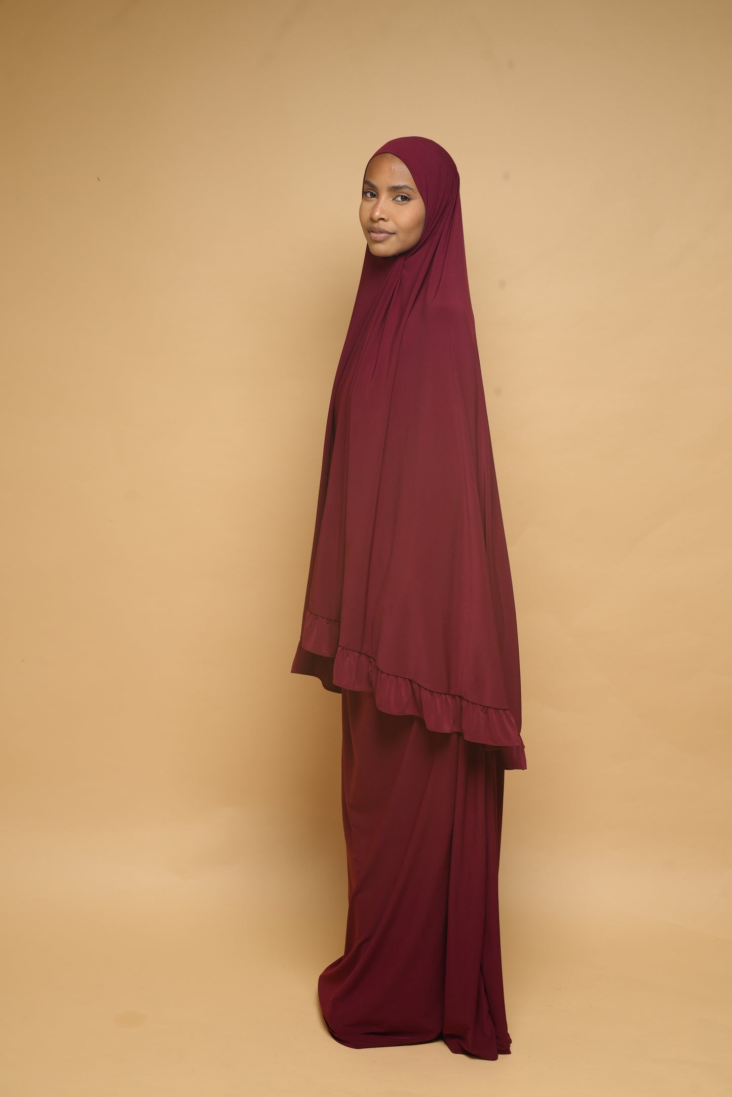 Robe de prière Jupe et Khimar BY NOUR Bordeau - vue 7
