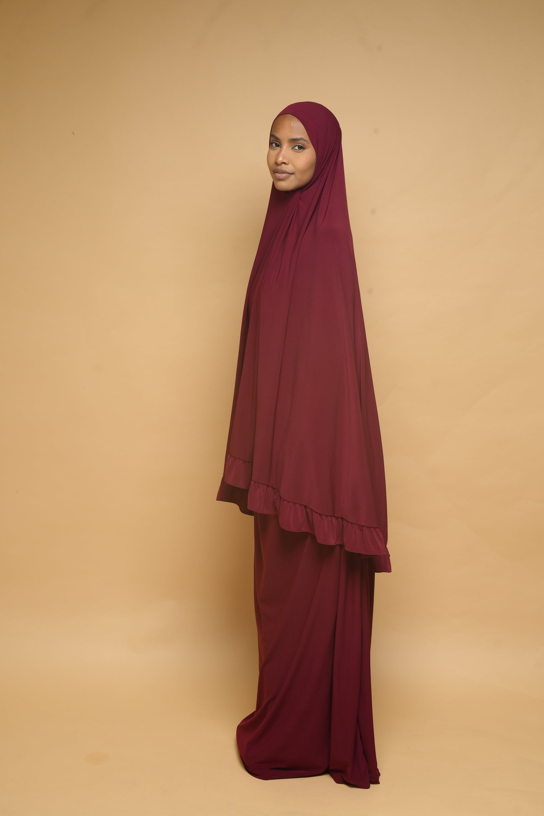 Robe de prière Jupe et Khimar BY NOUR Bordeau - vue 7