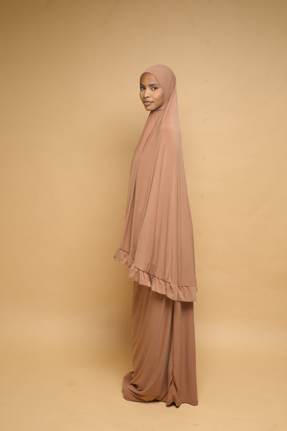 Robe de prière Jupe et Khimar BY NOUR Camel - vue 5