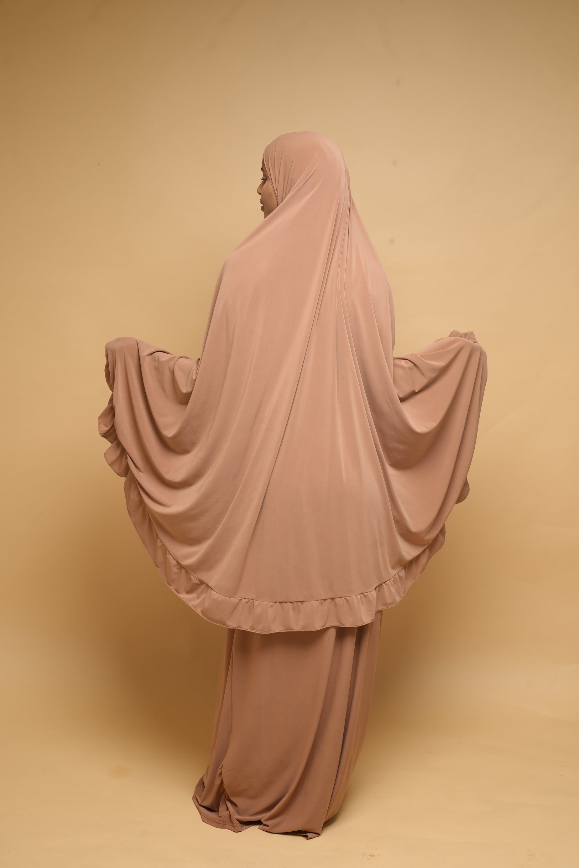 Robe de prière Jupe et Khimar BY NOUR Camel - vue 7
