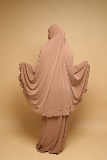 Robe de prière Jupe et Khimar BY NOUR Camel - vue 7