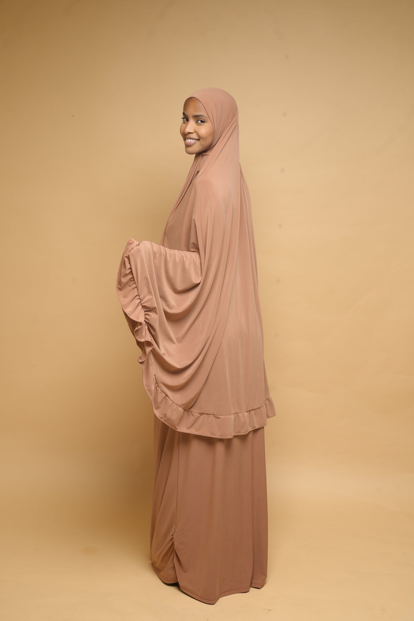 Robe de prière Jupe et Khimar BY NOUR Camel - vue 8