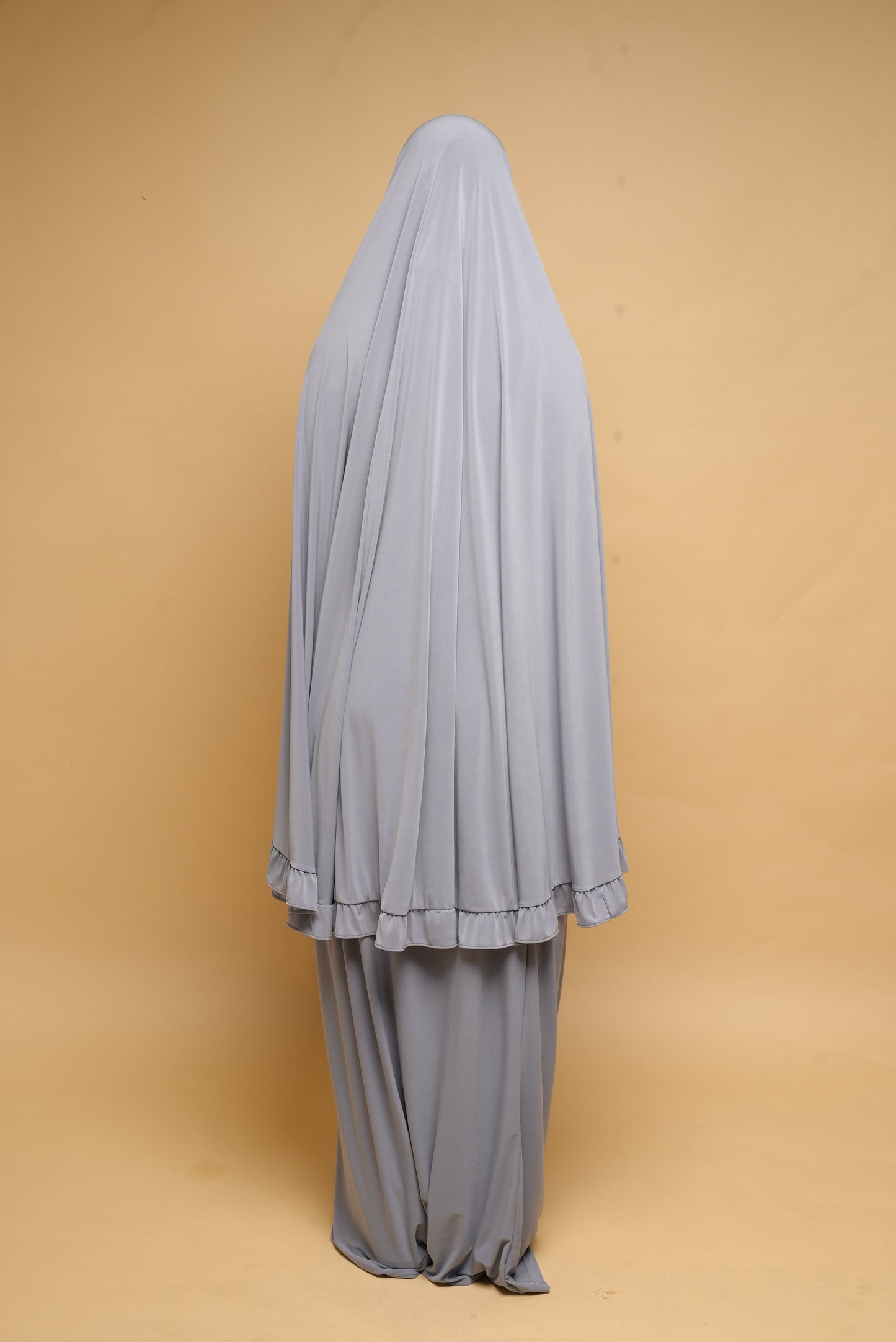 Robe de prière Jupe et Khimar BY NOUR Gris Clair - vue 8