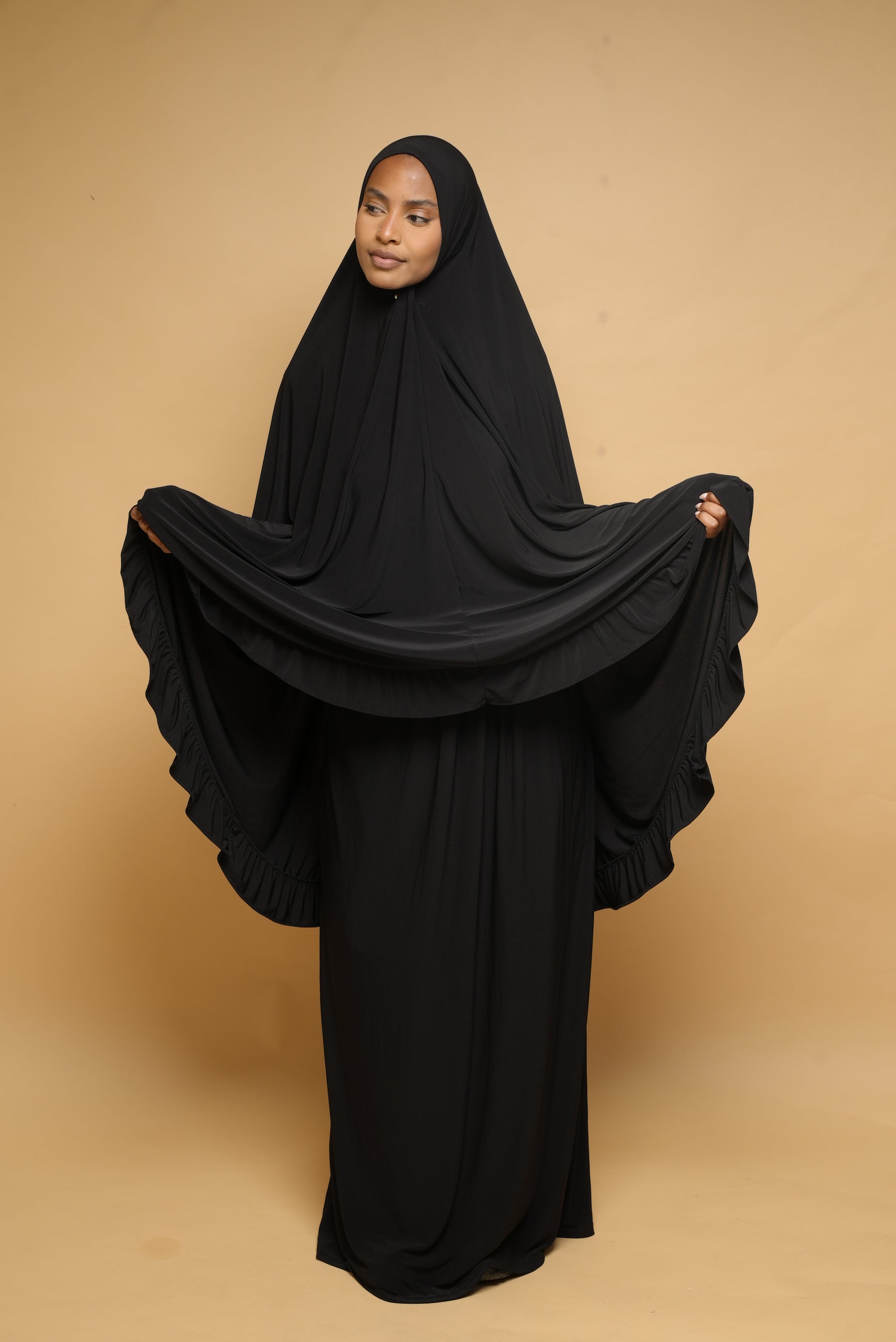 Robe de prière Jupe et Khimar BY NOUR Noir - vue 1