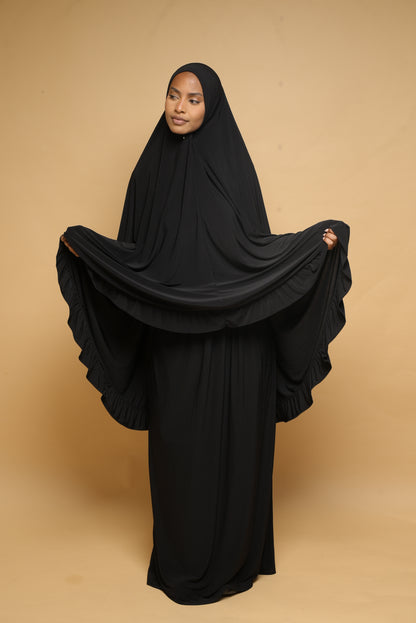 Robe de prière Jupe et Khimar BY NOUR Noir - vue 1