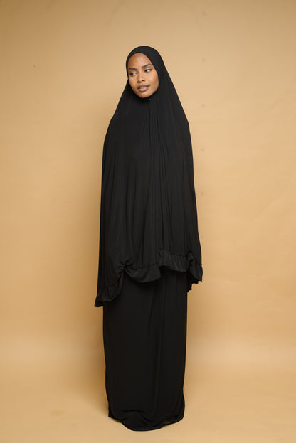 Robe de prière Jupe et Khimar BY NOUR Noir - vue 2