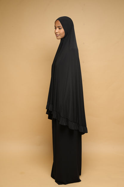 Robe de prière Jupe et Khimar BY NOUR Noir - vue 3