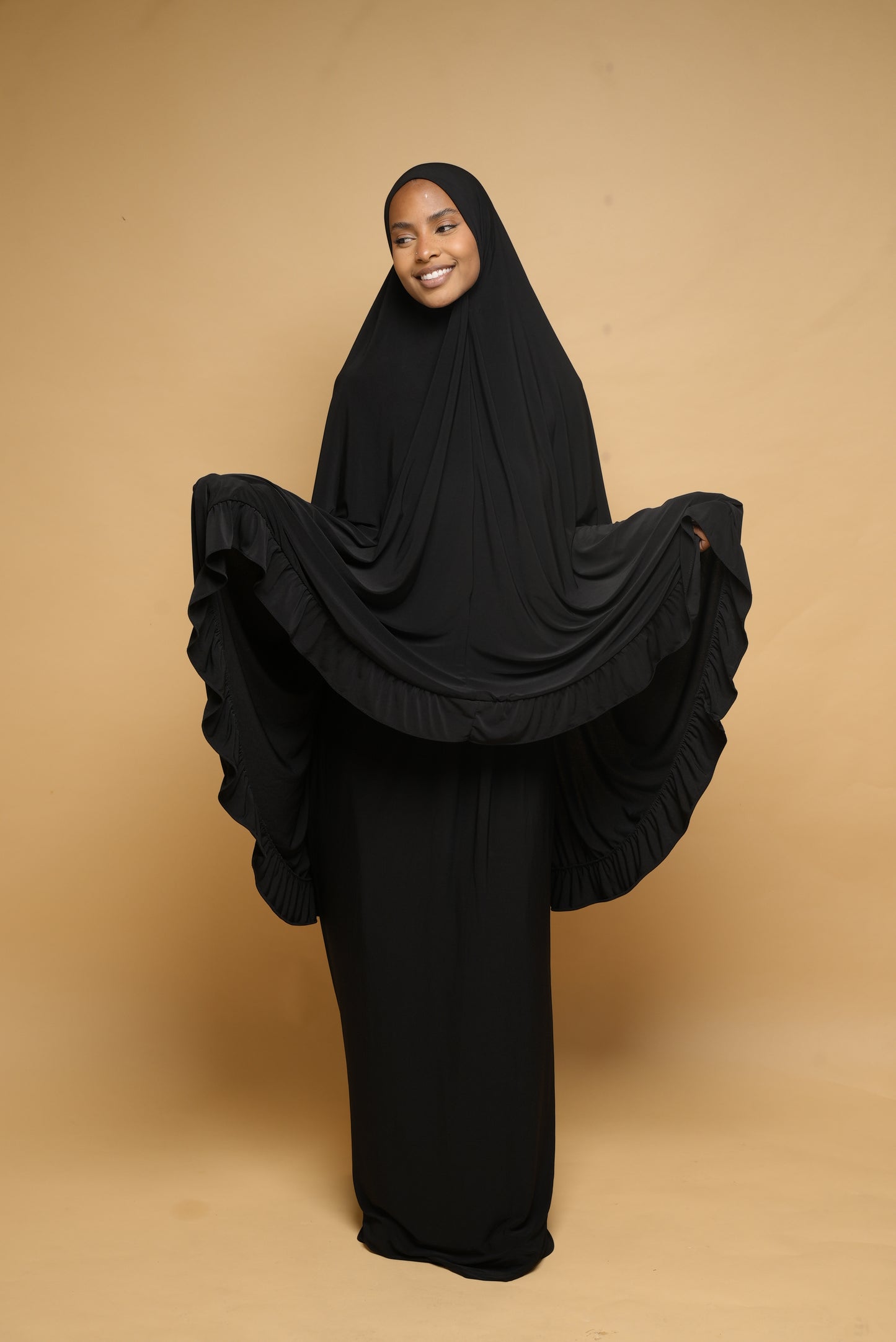 Robe de prière Jupe et Khimar BY NOUR Noir - vue 4