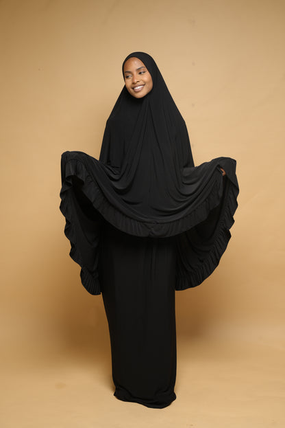 Robe de prière Jupe et Khimar BY NOUR Noir - vue 4