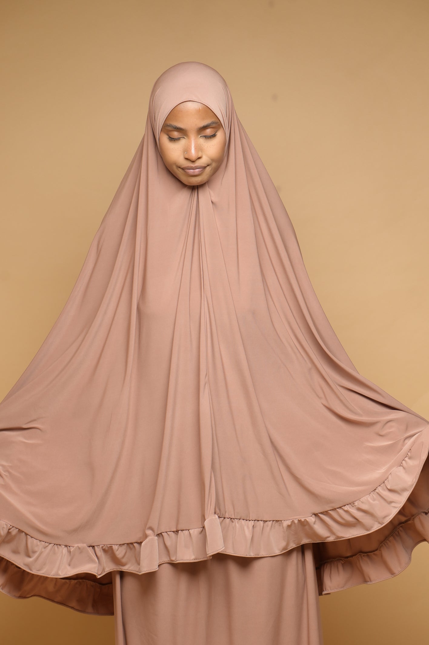 Robe de prière Jupe et Khimar BY NOUR Noisette - vue 1