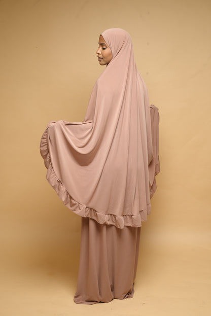 Robe de prière Jupe et Khimar BY NOUR Noisette - vue 10
