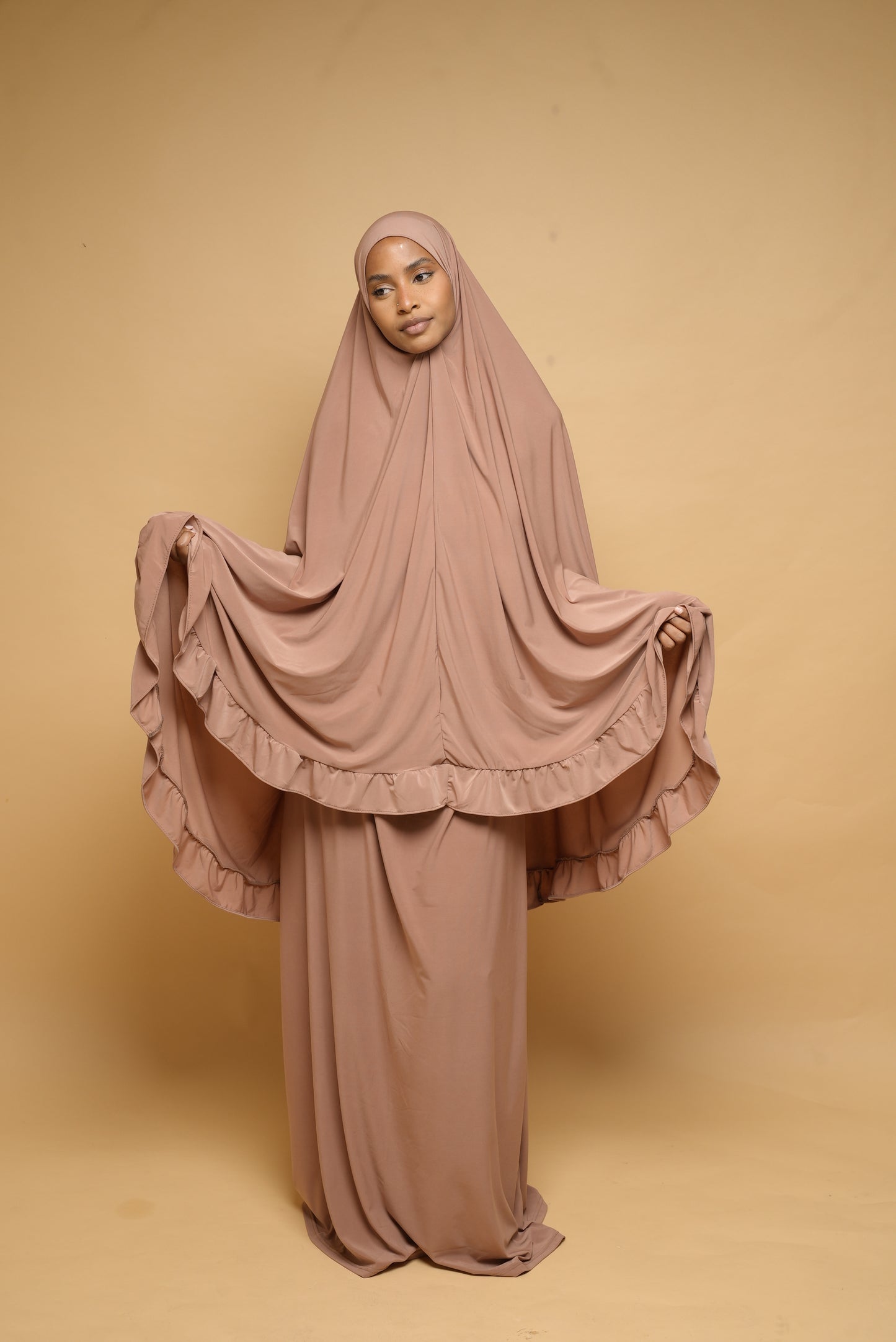 Robe de prière Jupe et Khimar BY NOUR Noisette - vue 13