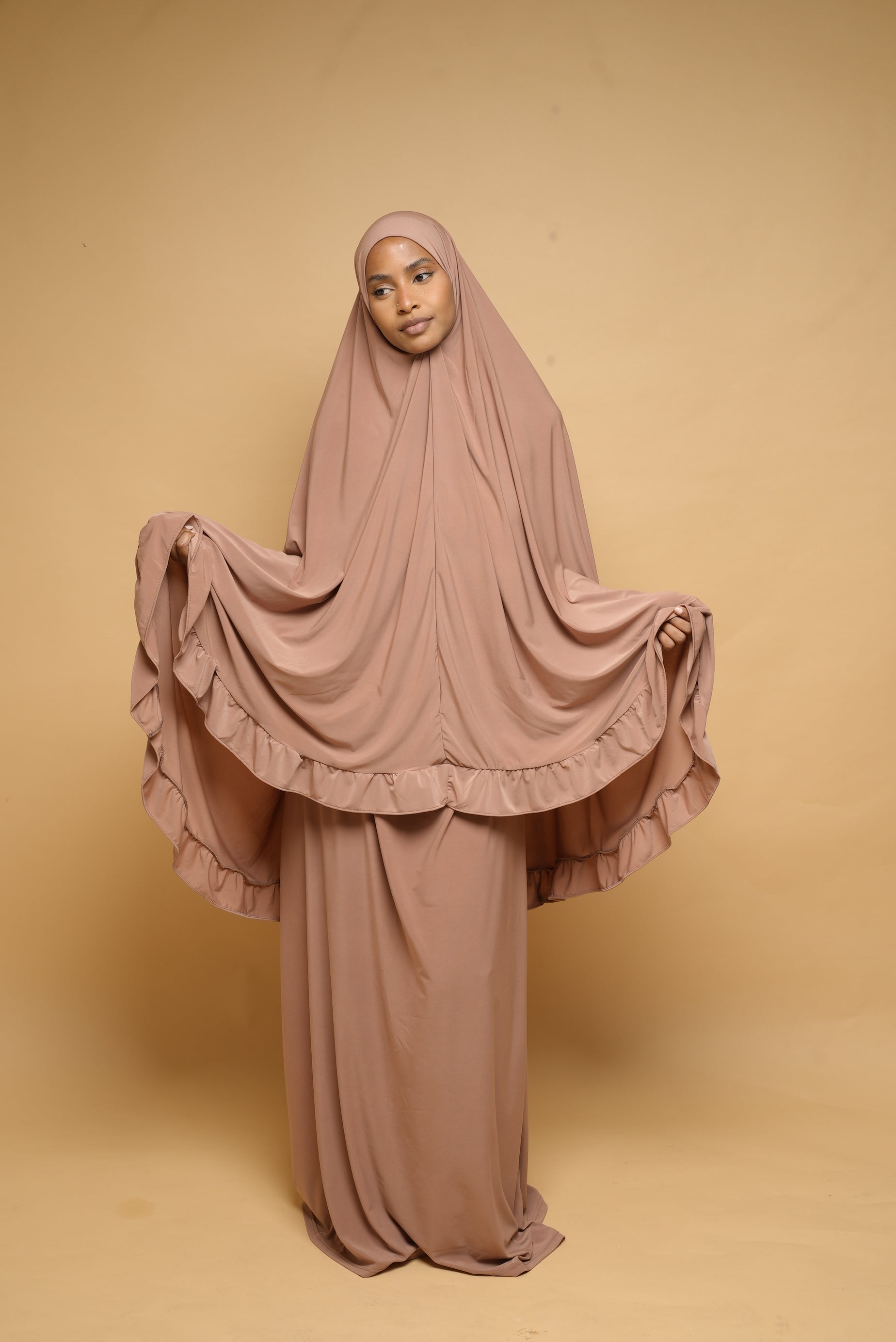 Robe de prière Jupe et Khimar BY NOUR Noisette - vue 13