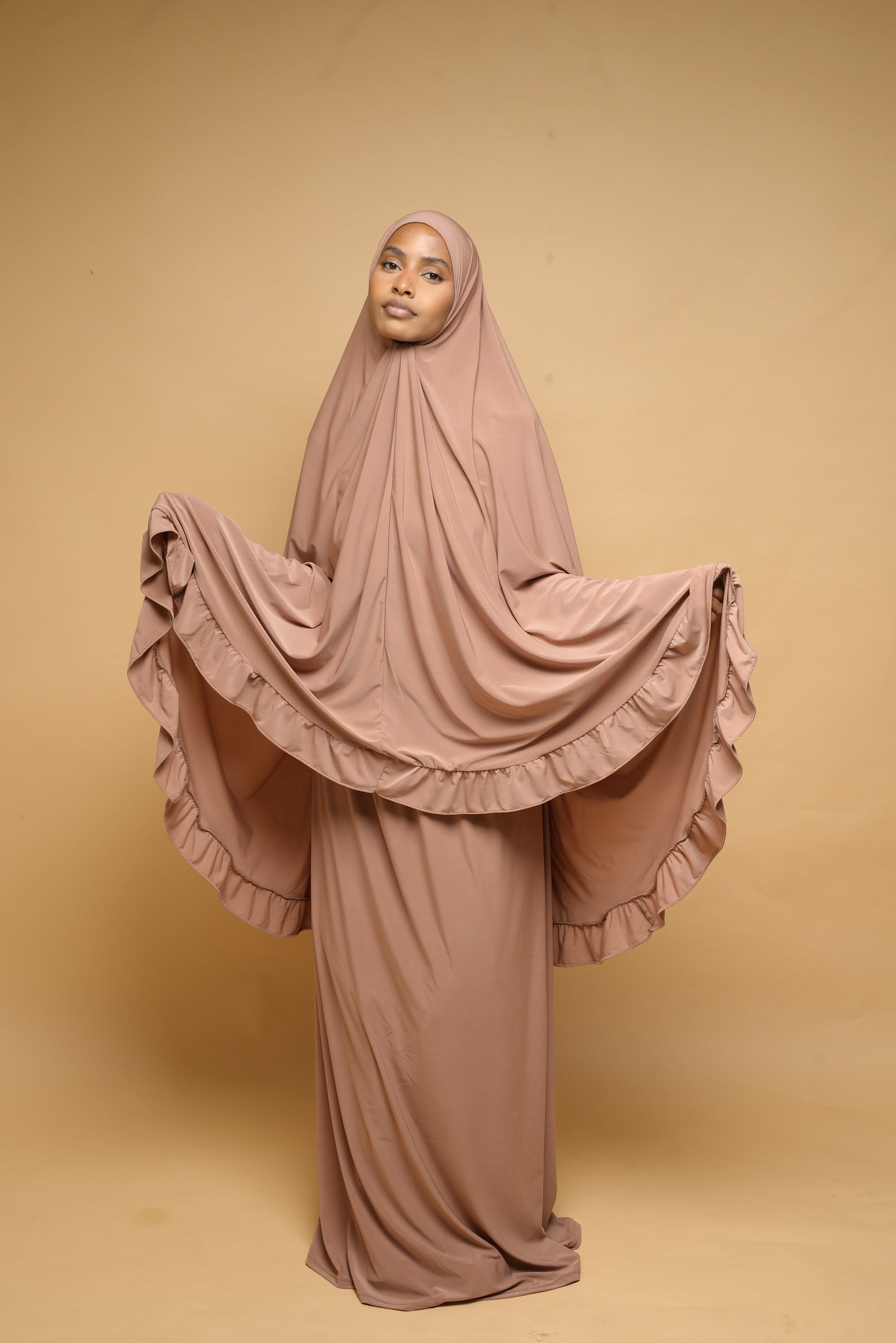 Robe de prière Jupe et Khimar BY NOUR Noisette - vue 4