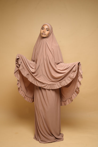 Robe de prière Jupe et Khimar BY NOUR Noisette - vue 4