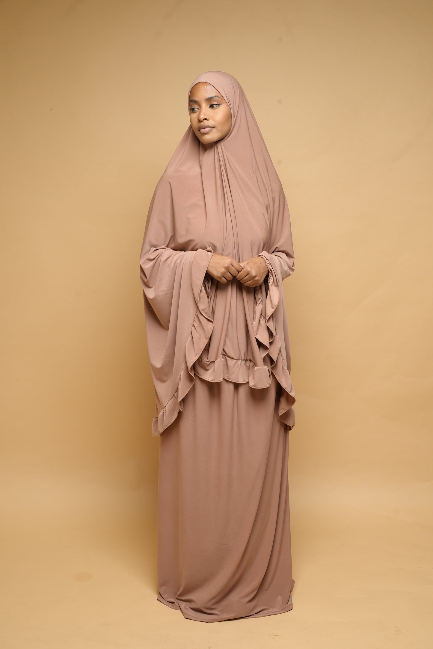 Robe de prière Jupe et Khimar BY NOUR Noisette - vue 7