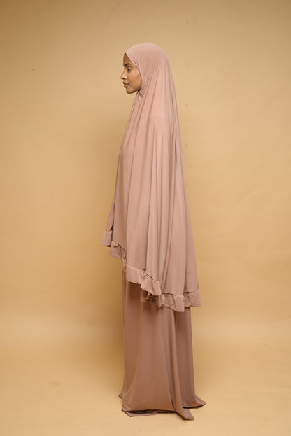 Robe de prière Jupe et Khimar BY NOUR Noisette - vue 8