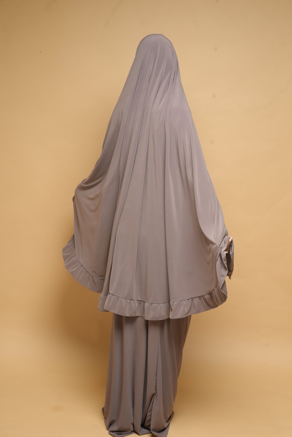Robe de prière Jupe et Khimar BY NOUR Taupe - vue 10